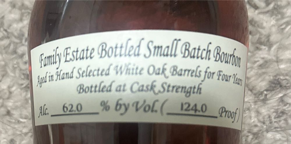 Willett 4yr Small Batch Bourbon 4 Rare Release Family Estate Cask Strength - Willett Distillery, Bardstown, KY (750 mL) alcohol collectible [Barcode 680203351231] - Main Image 3