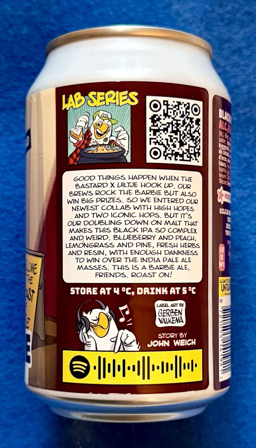 #Roastme - Uiltje Brewing Company (330 mL) alcohol collectible [Barcode 8721055141921] - Main Image 4