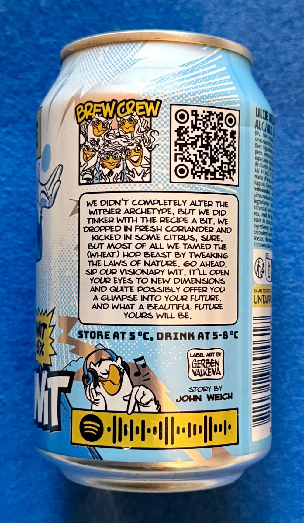 Wizard Wit - Uiltje Brewing Company (330 mL) alcohol collectible [Barcode 8720618804617] - Main Image 4