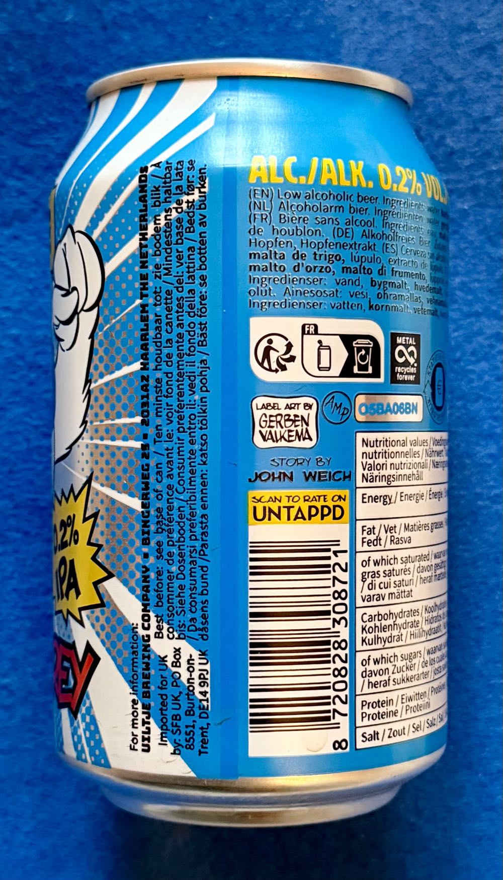 Bird Of Prey 0.2 - Uiltje Brewing Company (330 mL) alcohol collectible [Barcode 8720828308721] - Main Image 3