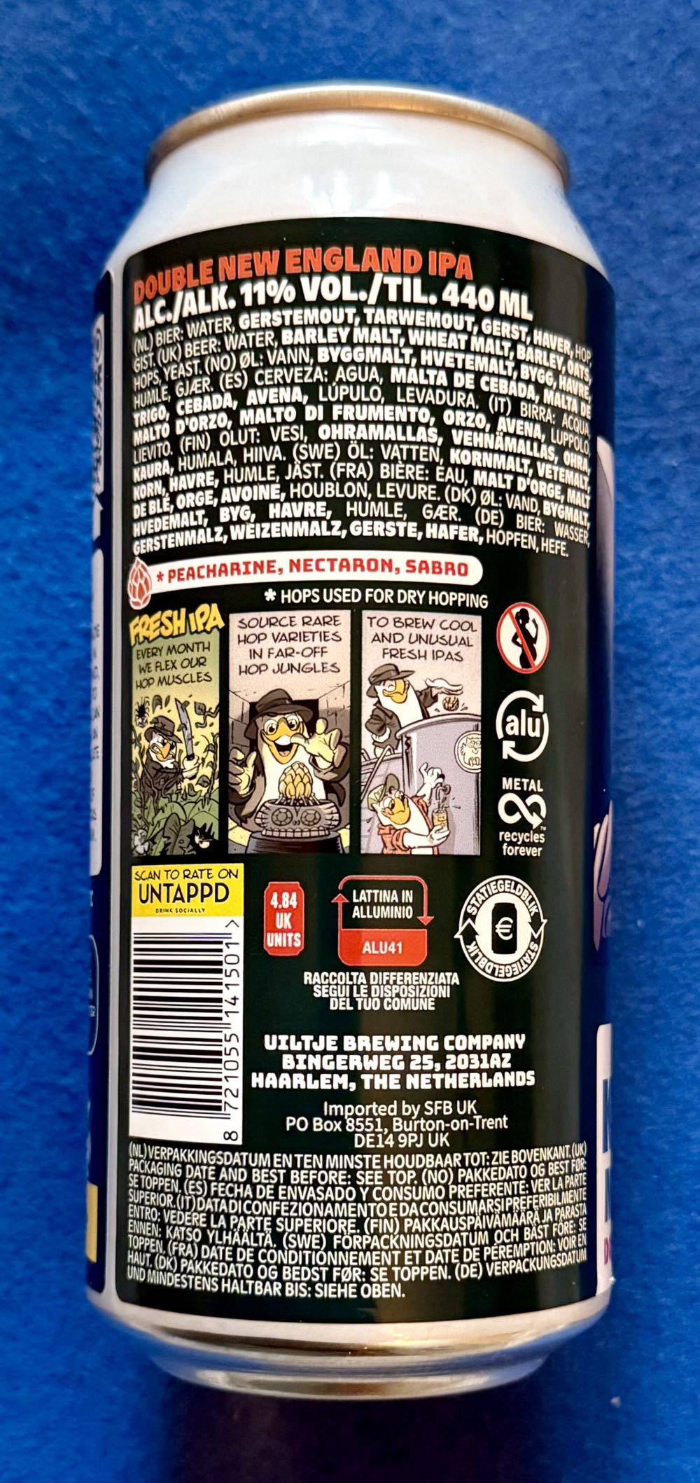 Yippiee Ki Yayyyyy Motherf*cker - Uiltje Brewing Company (440 mL) alcohol collectible [Barcode 8721055141501] - Main Image 3