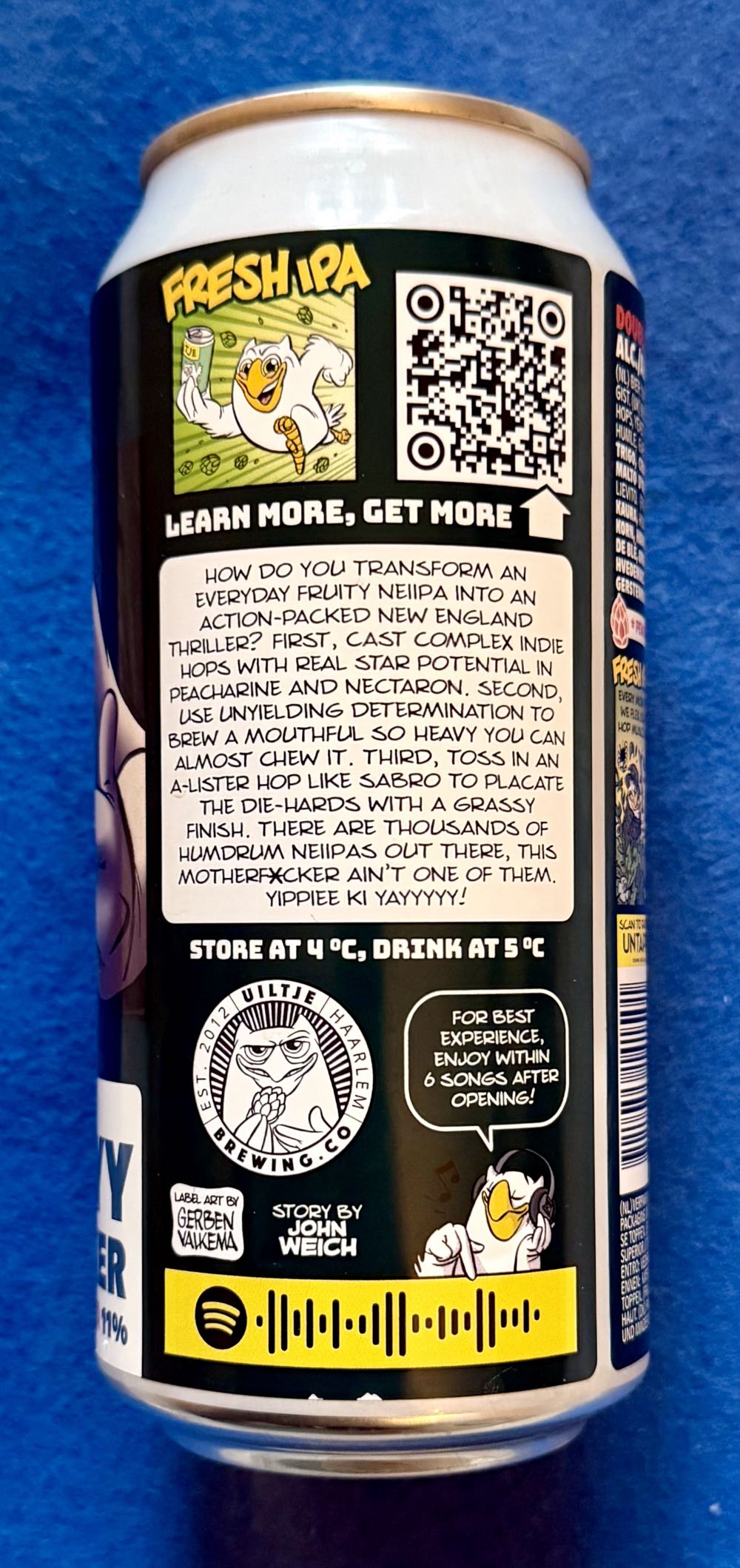 Yippiee Ki Yayyyyy Motherf*cker - Uiltje Brewing Company (440 mL) alcohol collectible [Barcode 8721055141501] - Main Image 4