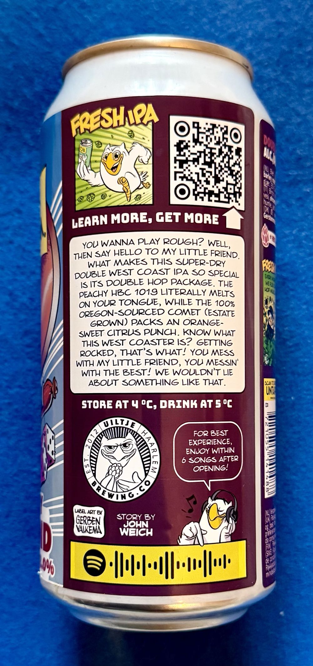 Say Hello To My Little Friend - Uiltje Brewing Company (440 mL) alcohol collectible [Barcode 8721055141488] - Main Image 4