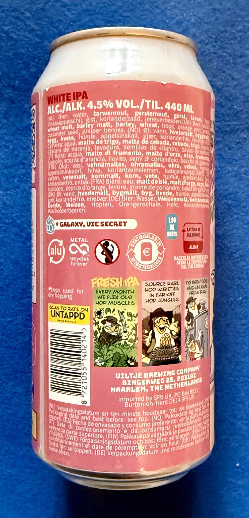 You Had Me At Hello - Uiltje Brewing Company (440 mL) alcohol collectible [Barcode 8721055140214] - Main Image 3