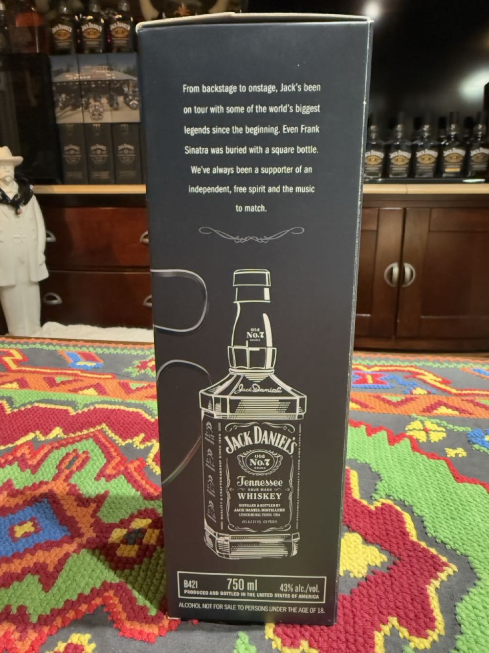 Black Label & 7Beatz Earphones  - Jack Daniel’s Distillery, Lynchburg, TN (750 mL) alcohol collectible - Main Image 4