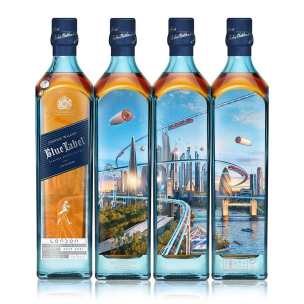 Cities of the Future London 2220 - Johnnie Walker (Diageo) (750 mL) alcohol collectible [Barcode 5000267188836] - Main Image 2