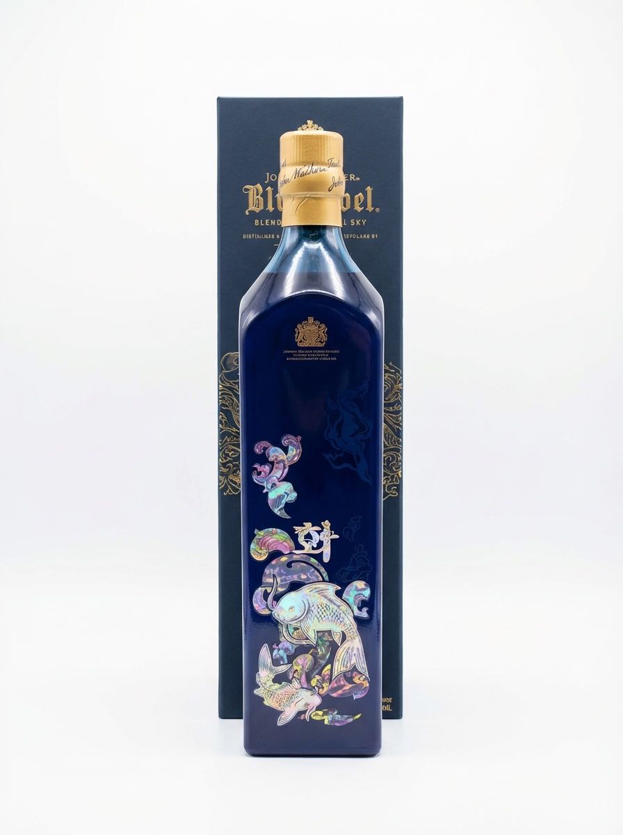 Blue Label The Casks Edition - John Walker & Sons (Johnnie Walker / Diageo) (1 L) alcohol collectible [Barcode 5000267117263] - Main Image 2