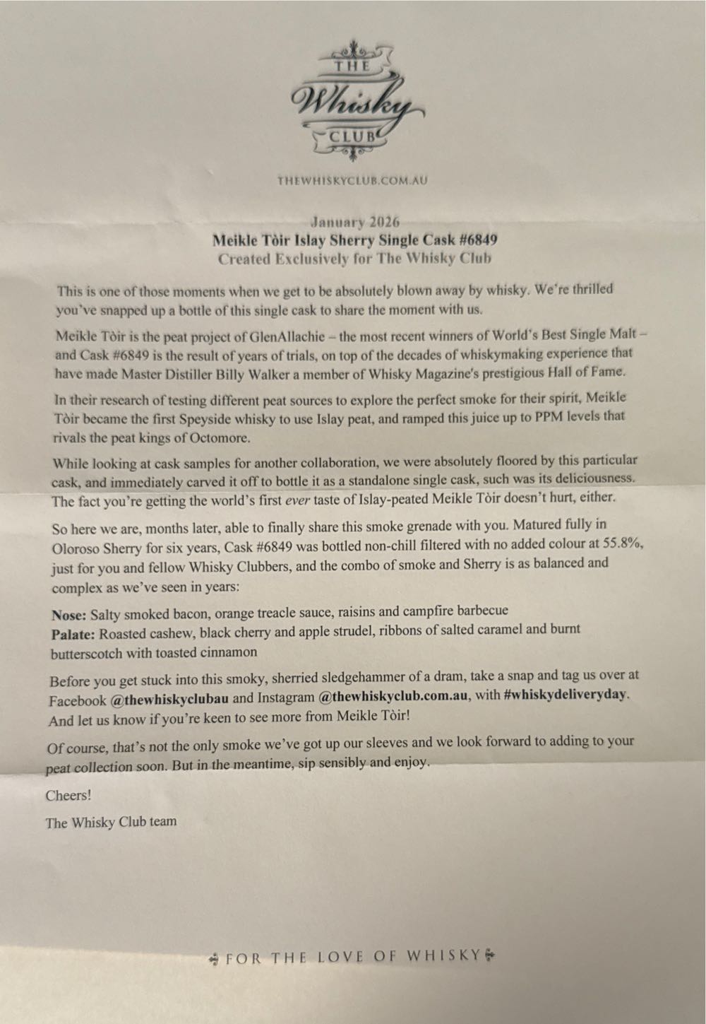 Meikle Toir - Glenallachie Distillery (700 mL) alcohol collectible [Barcode 5060568329659] - Main Image 4