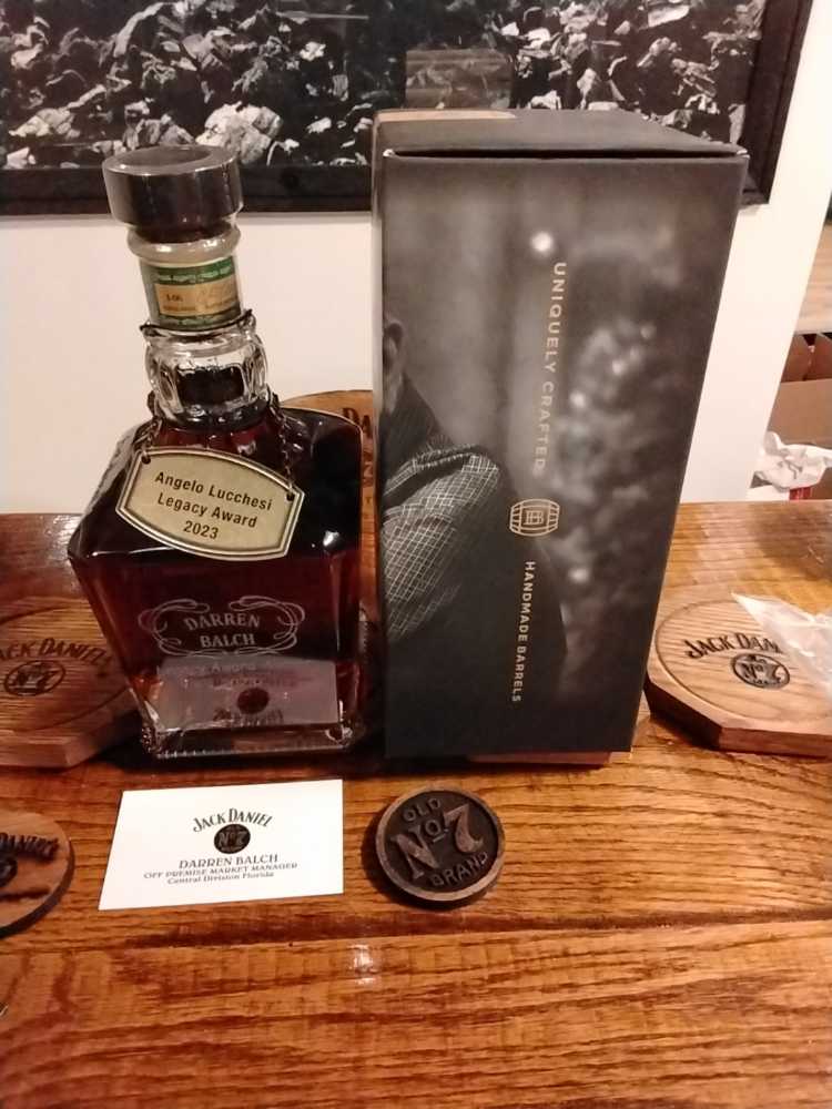 Single Barrel Proof Rye Angelo Lucchesi Legacy Award Winner Selection 2024 - Jack Daniel Distillery (750 mL) alcohol collectible - Main Image 2