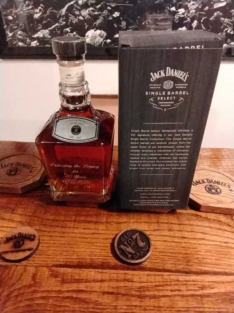 Single Barrel Select JD Fire Brigade Bottle 4-1-22 - Jack Daniel Distillery (750 mL) alcohol collectible - Main Image 2