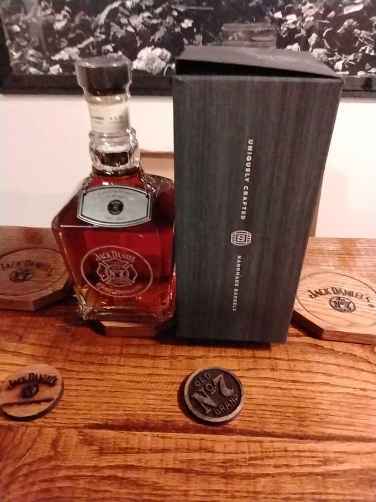 Single Barrel Select JD Fire Brigade Bottle 4-1-22 - Jack Daniel Distillery (750 mL) alcohol collectible - Main Image 4
