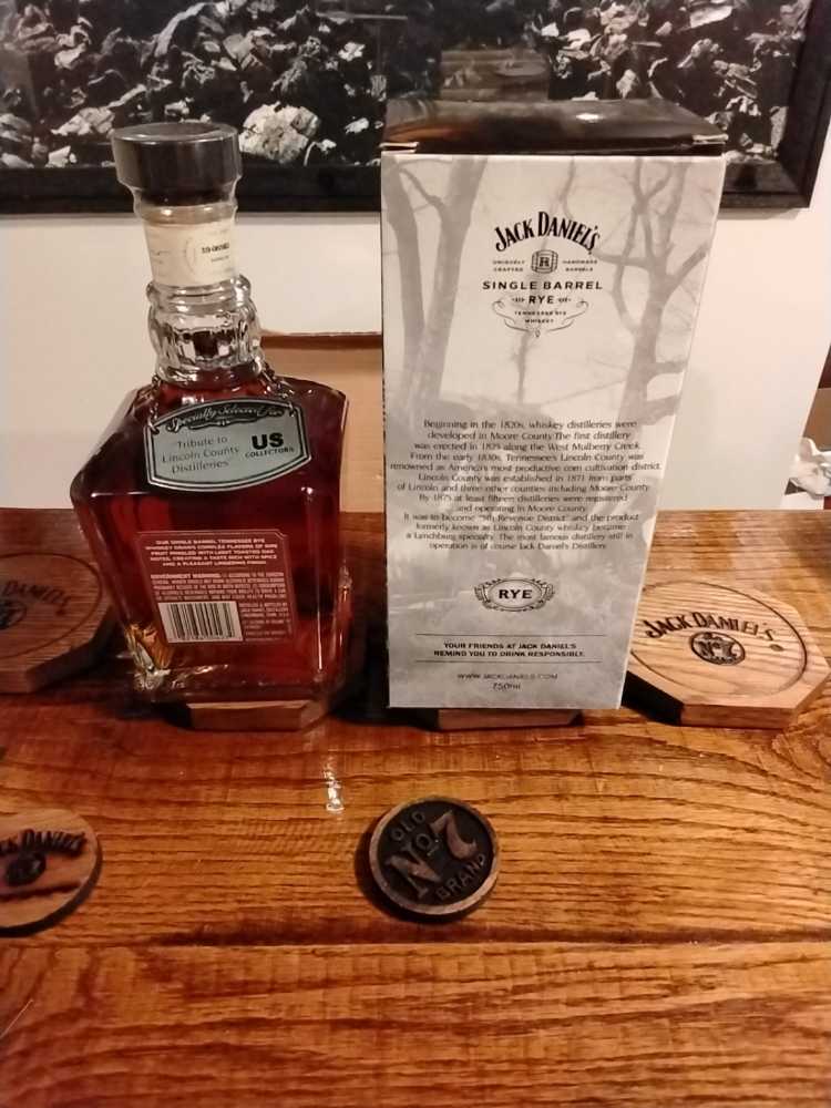 Singlr Barrel Rye US Collectors Tribute to Lincoin County Dist. 9-21-19 - Jack Daniel Distillery (750 mL) alcohol collectible - Main Image 3