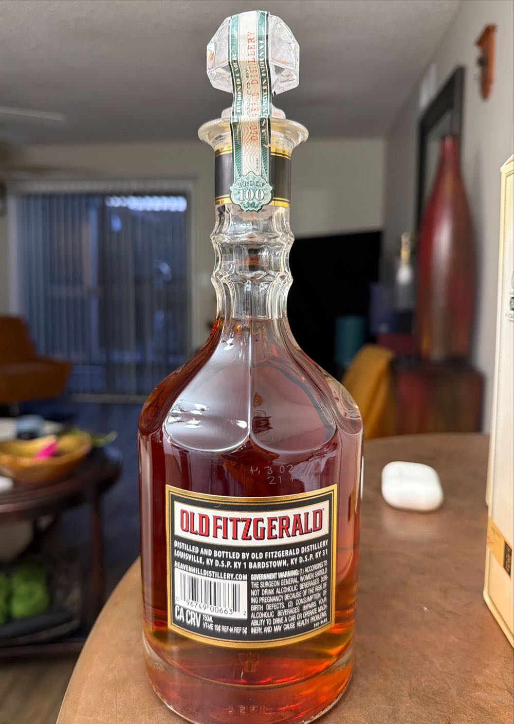 Old Fitzgerald BiB 11 Year - Fall 2025 - Old Fitzgerald Distillery (750 mL) alcohol collectible [Barcode 096749006632] - Main Image 2