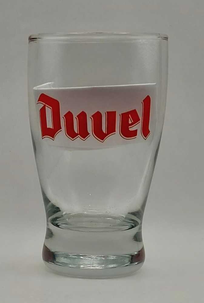 Ommegang - Duvel shot glass Brewery Ommegang - Duvel 
rode tekst (Leeuw in logo)  alcohol collectible - Main Image 2
