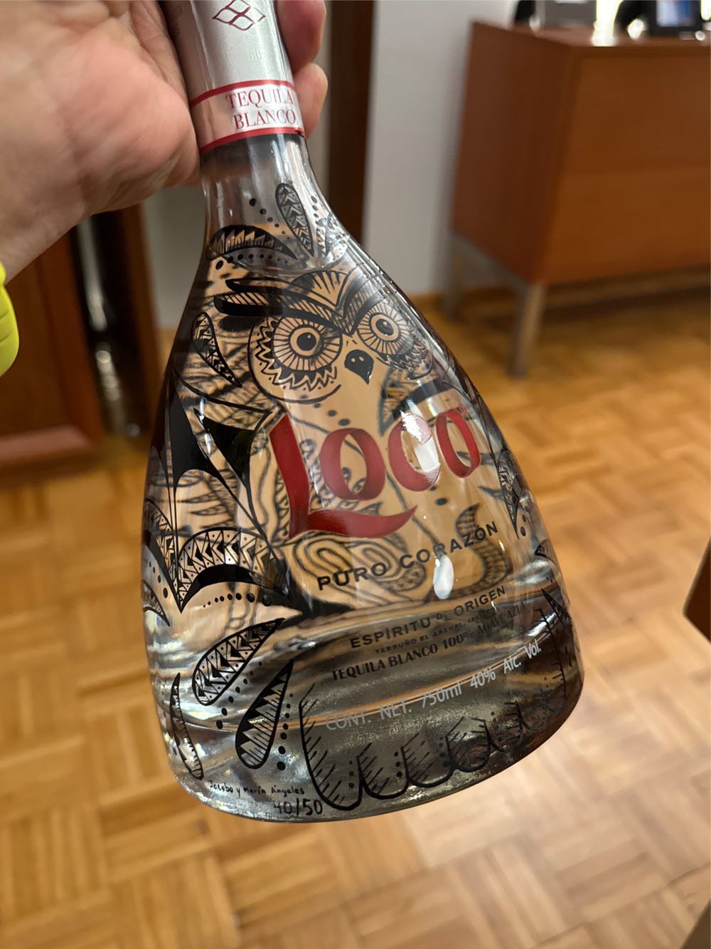 Loco Puro Corazón Día De Muertos - Tequila Casacahuin, S.A. de C.V. (750 mL) alcohol collectible [Barcode 7503041289098] - Main Image 2