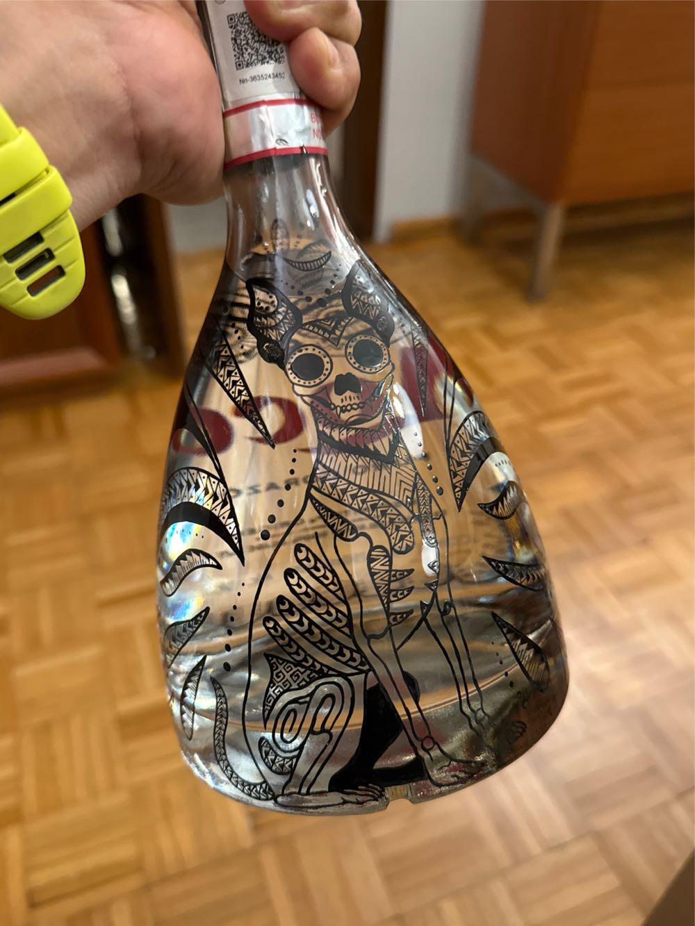 Loco Puro Corazón Día De Muertos - Tequila Casacahuin, S.A. de C.V. (750 mL) alcohol collectible [Barcode 7503041289098] - Main Image 3