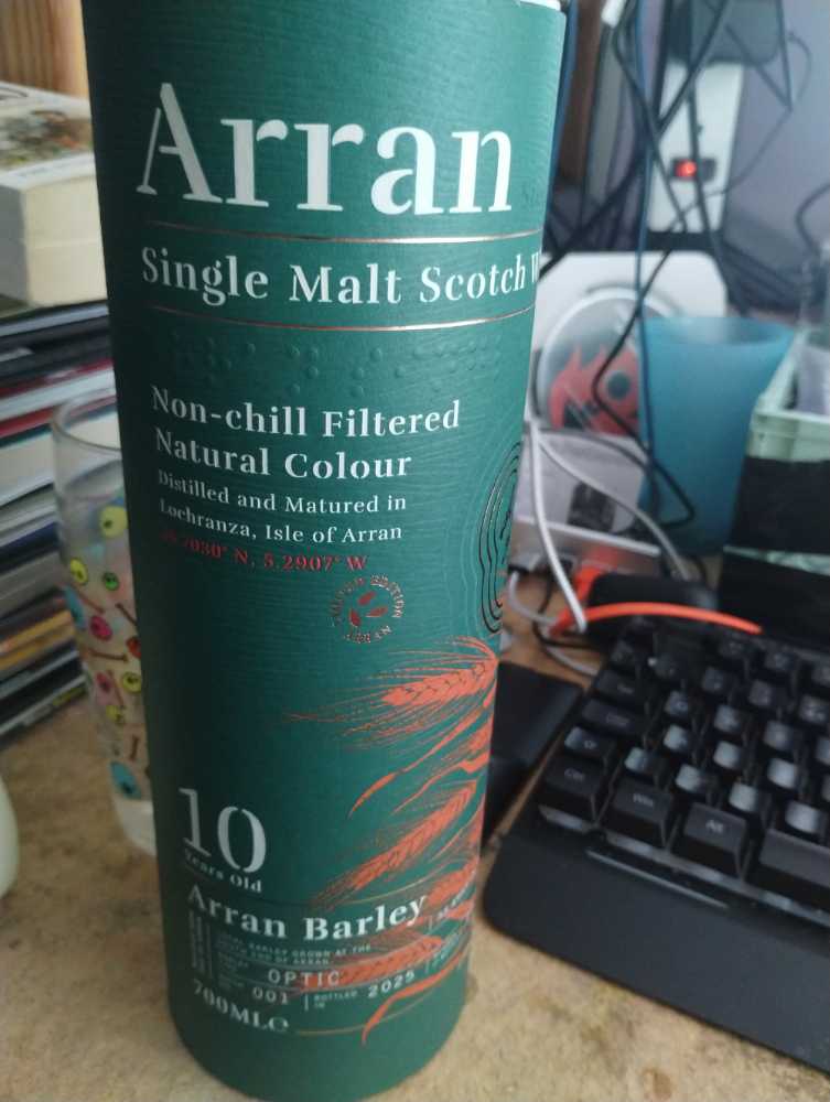 Arran Barley  - Arran Malt (700 mL) alcohol collectible [Barcode 5060044489280] - Main Image 2