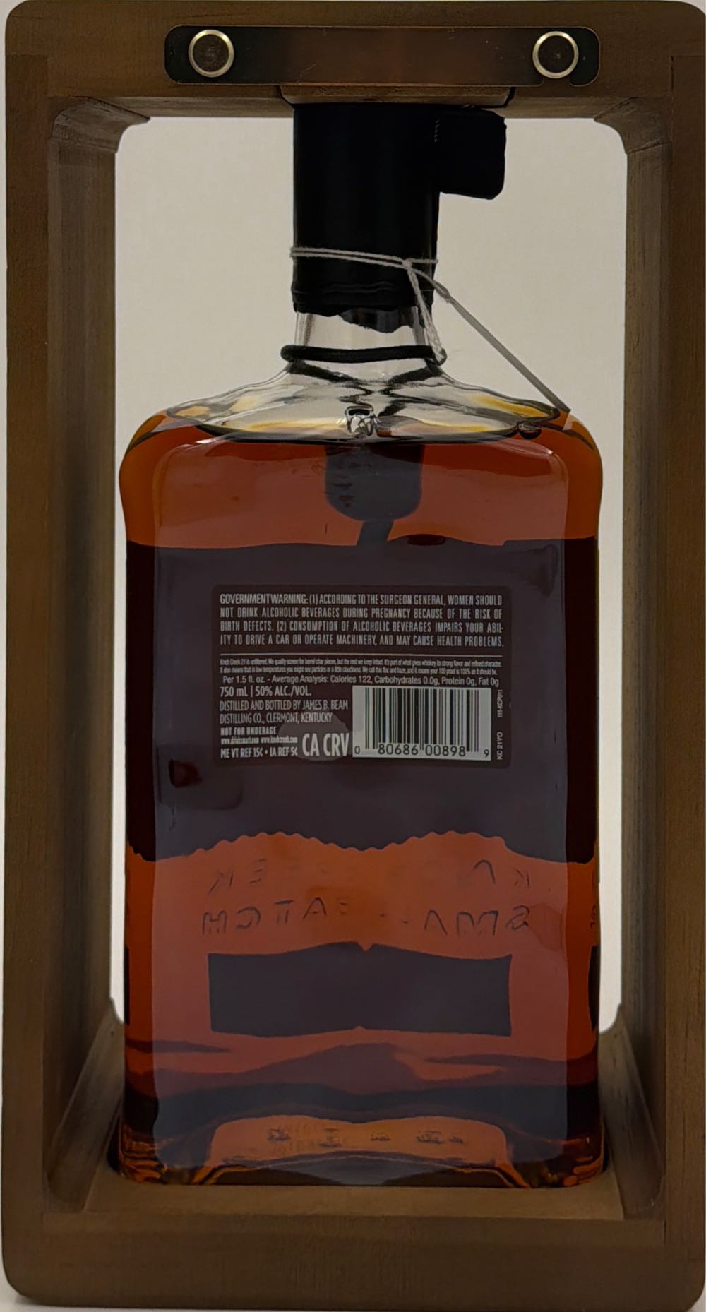 Knob Creek 21 Year Old - James B. Beam Distilling Co. (Jim Beam), Clermont, Kentucky (750 mL) alcohol collectible - Main Image 2