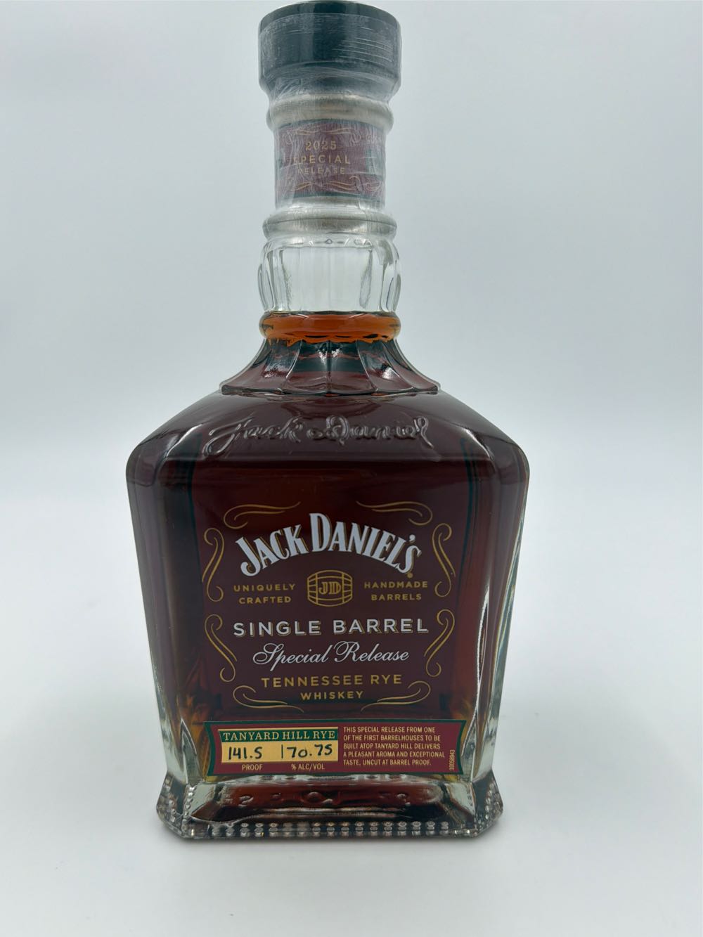 Jack Daniels Tanyard Hill Rye - Jack Daniels Distillery (700 mL) alcohol collectible - Main Image 3