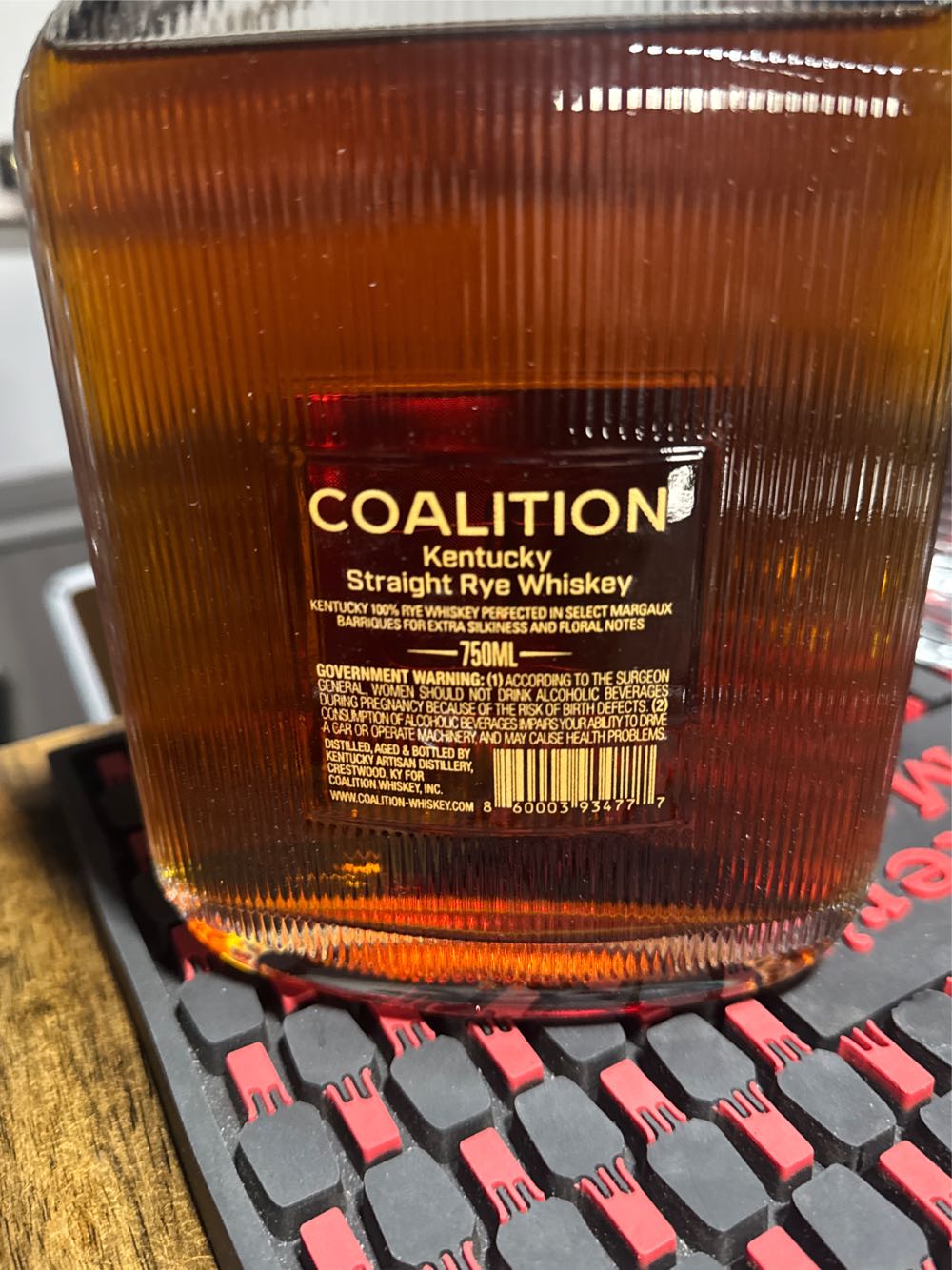 Coalition Margaux Barriques - Kentucky Artisan Distillery (750 mL) alcohol collectible [Barcode 860003934777] - Main Image 2