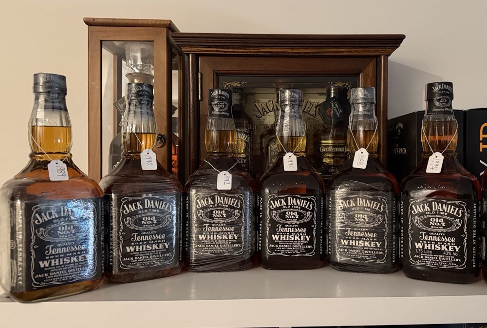 Jack Daniels Black Label 1.75L Short Squat Stumpy - Jack Daniels Distillery (1.75 L) alcohol collectible - Main Image 3