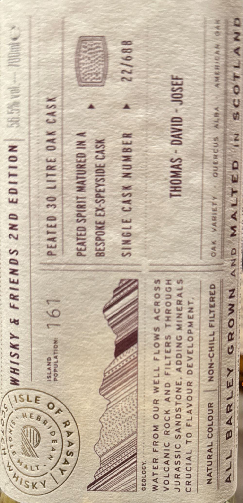 Isle Of Raasay Private Cask - Isle Of Raasay Distillery (700 mL) alcohol collectible - Main Image 2