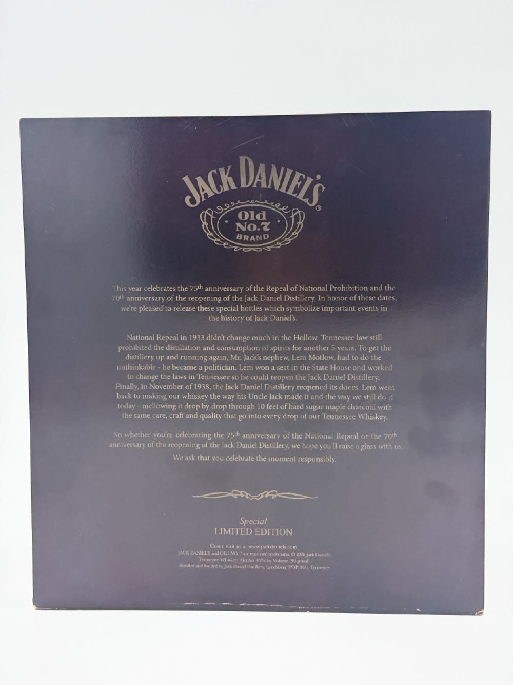 Jack Daniels Prohibition Set  - Jack Daniels Distillery (750 mL) alcohol collectible - Main Image 3