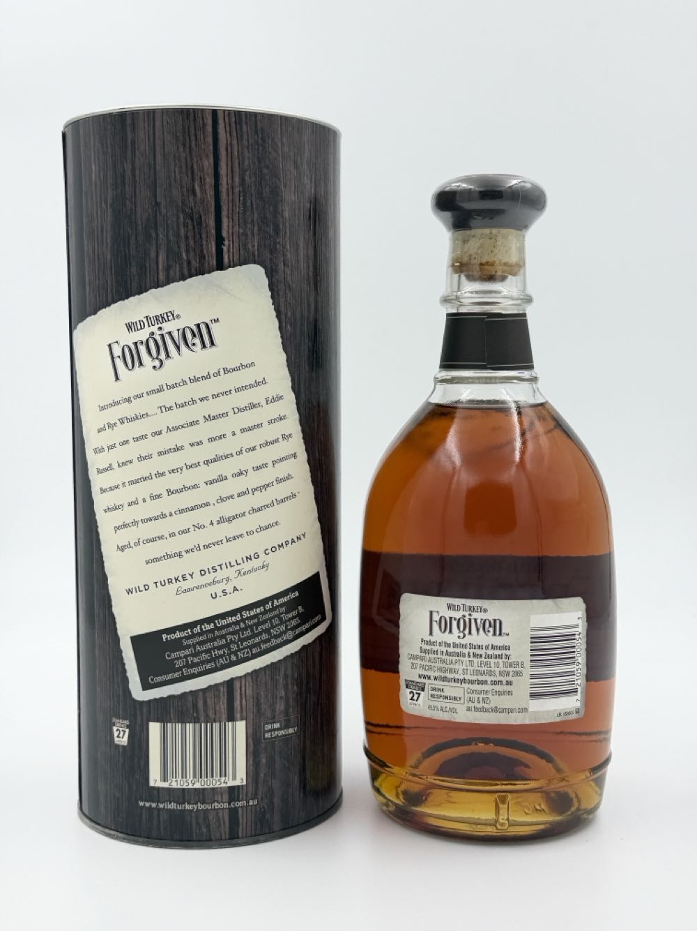 Wild Turkey Forgiven Batch 302 - Wild Turkey Distilling Co., Lawrenceburg, KY (750 mL) alcohol collectible - Main Image 2