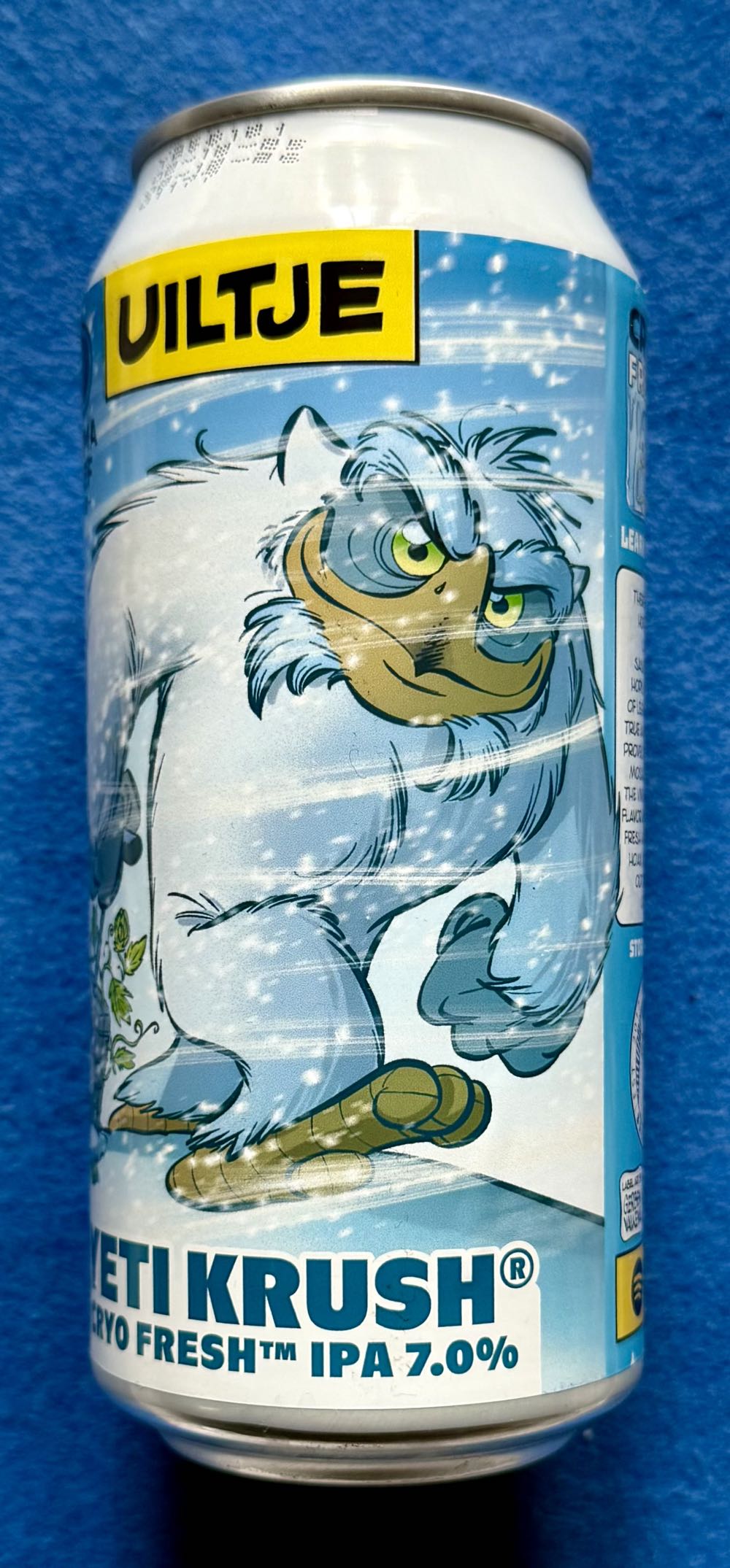 Yeti Krush - Uiltje Brewing Company (440 mL) alcohol collectible [Barcode 8721055143475] - Main Image 2