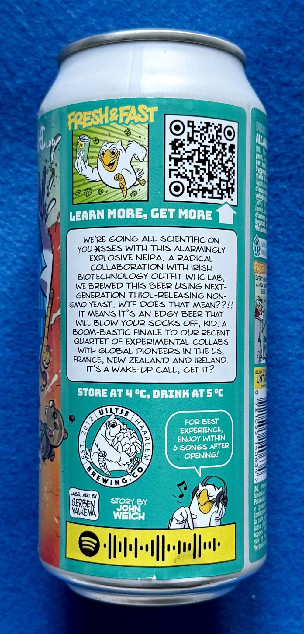 Wake Up Call... Boom! - Uiltje Brewing Company (440 mL) alcohol collectible [Barcode 8721055140634] - Main Image 4