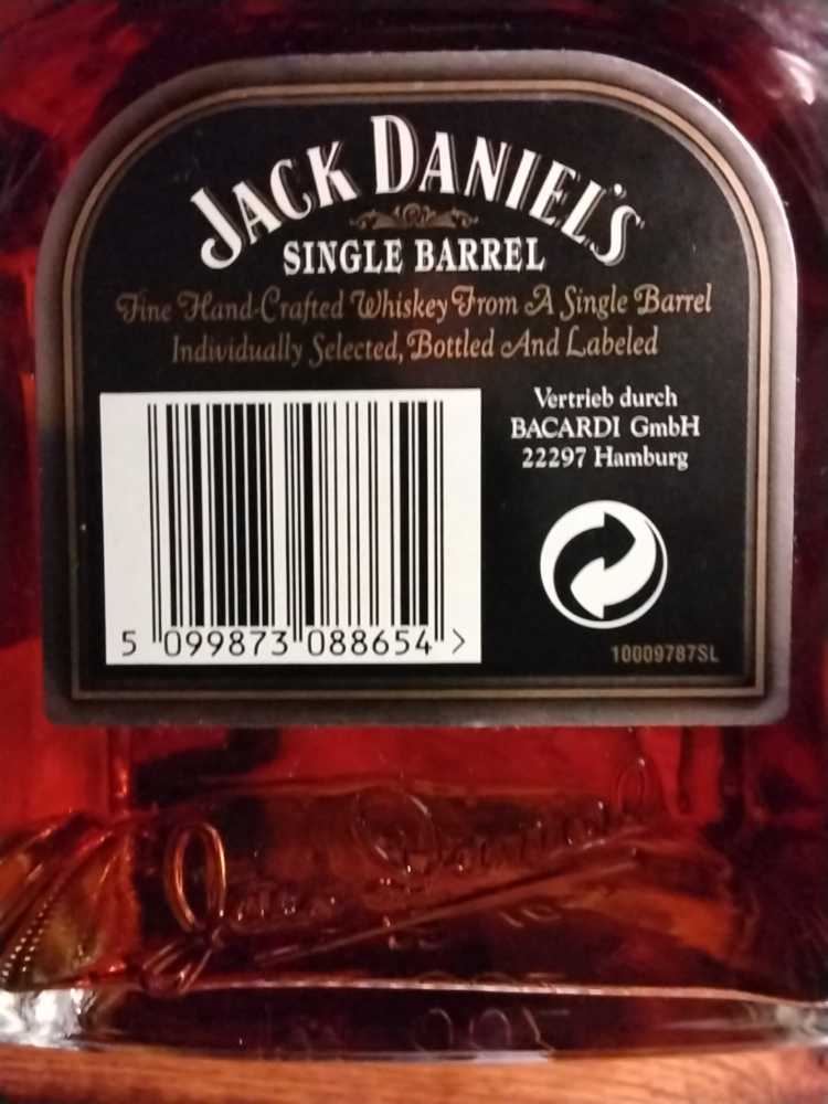 Single Barrel  07-07-07 Hang Tag 7-17-07 - Jack Daniel Distillery (70 mL) alcohol collectible - Main Image 3