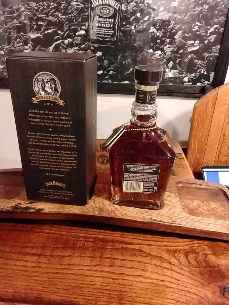 Single Barrel Barrel Proof Heroes Selection 6-16-25 - Jack Daniel Distillery (750 mL) alcohol collectible - Main Image 3