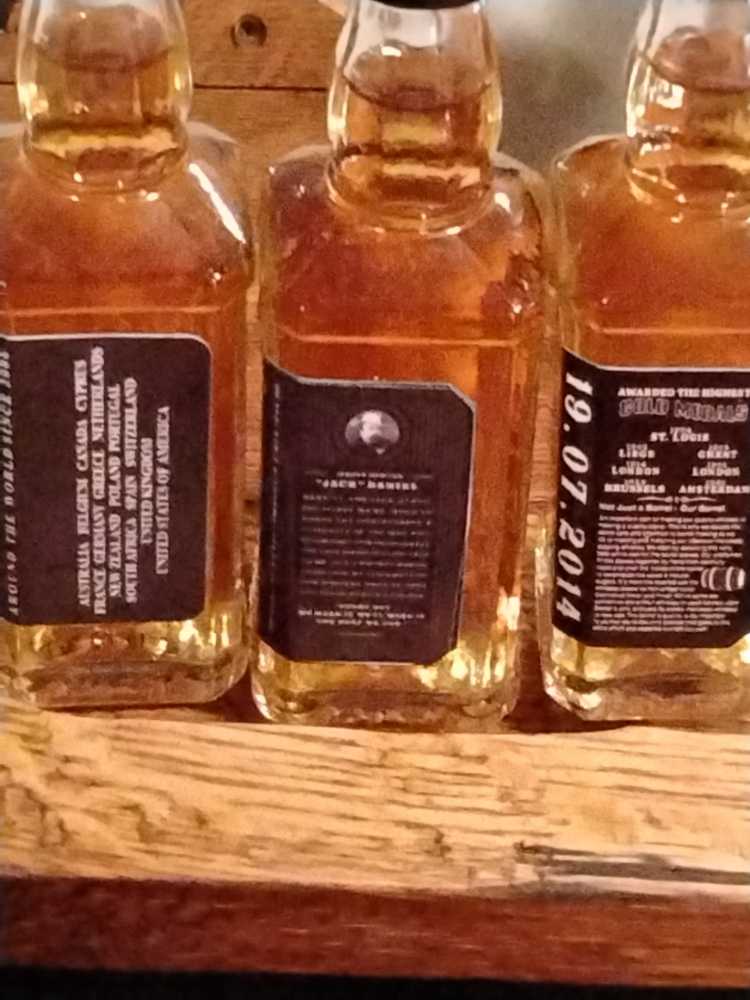 Black Label 50 ML set of Costom Label  - Jack Daniel Distillery (50 mL) alcohol collectible - Main Image 2