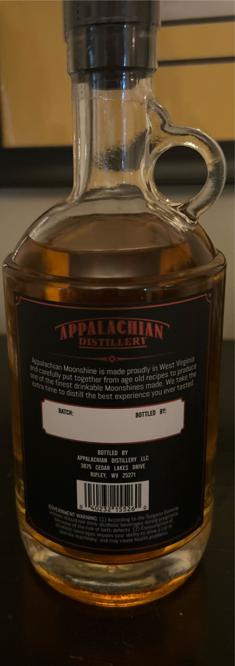 Moonshine Apple Pie - Appalachian Distillery (750 mL) alcohol collectible [Barcode 040232155260] - Main Image 2