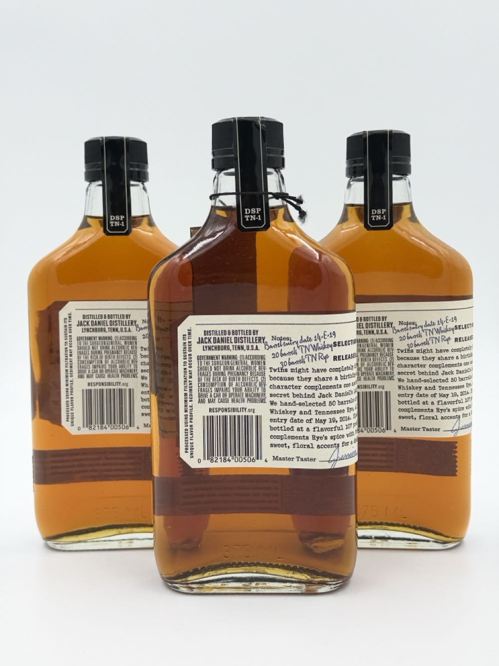 Jack Daniels Tennessee Taster  - Jack Daniels Distillery (375 mL) alcohol collectible - Main Image 2