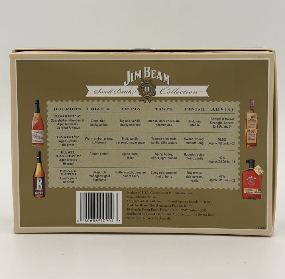 Jim Beam Small Batch Collection 4 X 50ml - James B. Beam Distilling Co. (Jim Beam), Clermont, Kentucky (50 mL) alcohol collectible - Main Image 2