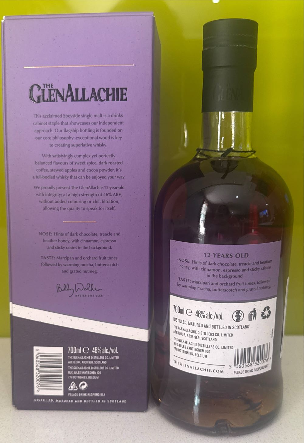 The GlenAllachie 12 Yrs Old - Glenallachie Distillery (700 mL) alcohol collectible [Barcode 5060568320076] - Main Image 2