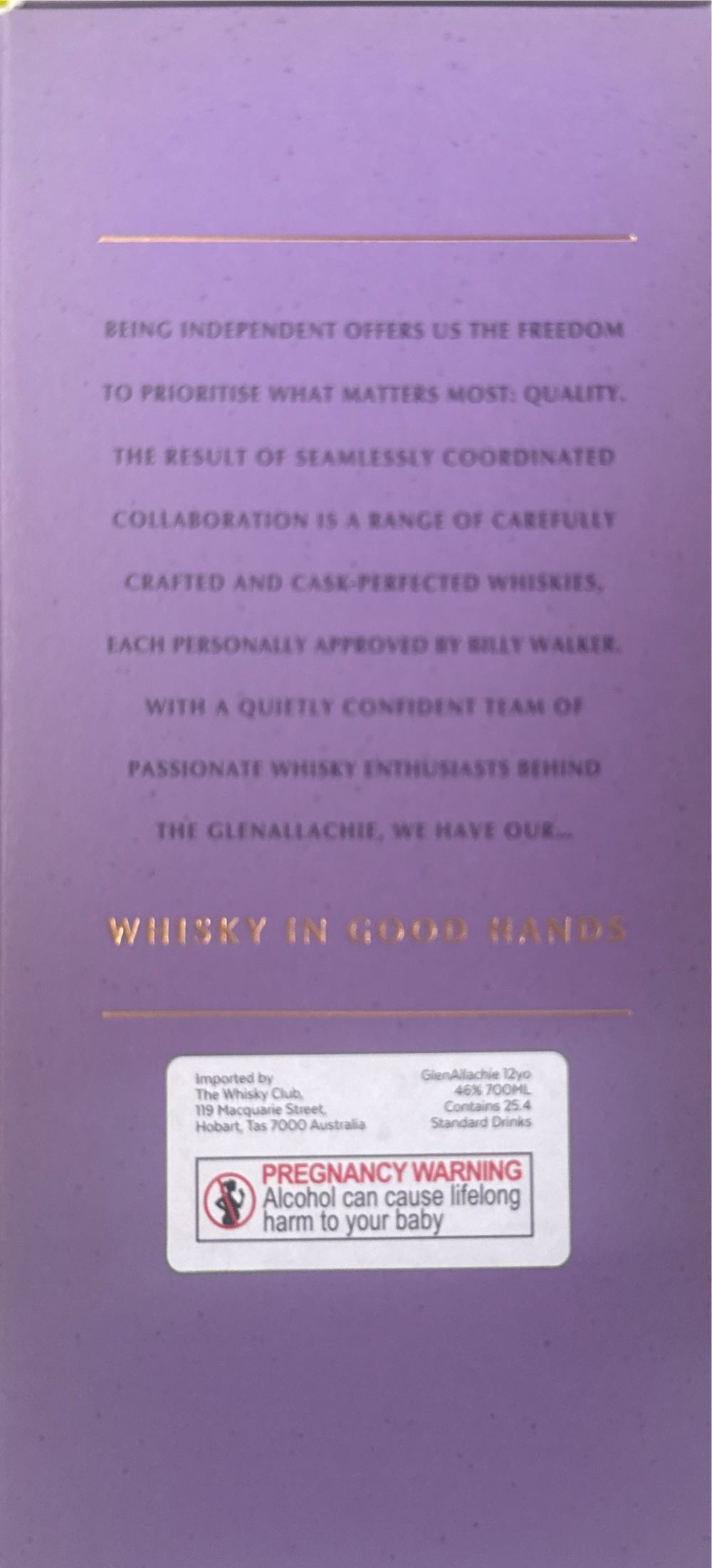 The GlenAllachie 12 Yrs Old - Glenallachie Distillery (700 mL) alcohol collectible [Barcode 5060568320076] - Main Image 4