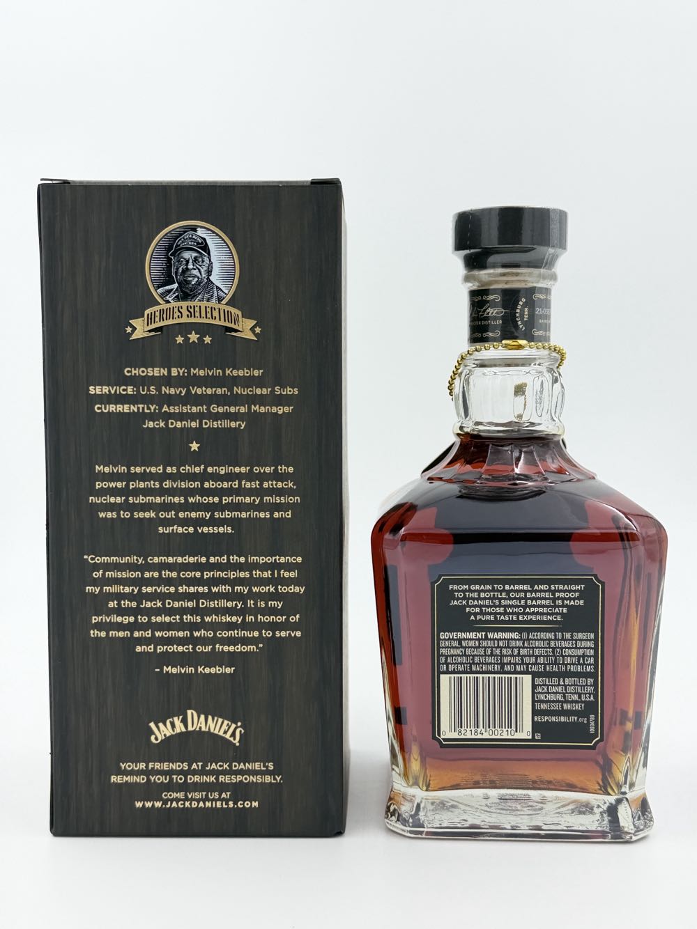 Jack Daniels Single Barrel Heroes Selection - Jack Daniels Distillery (750 mL) alcohol collectible - Main Image 2