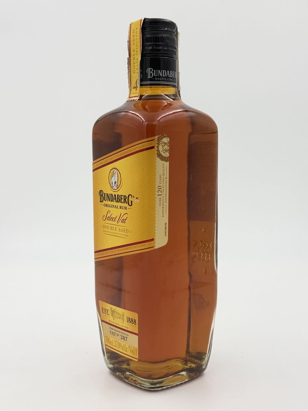 Bundaberg Rum Select Vat No 207 - Bundaberg Distilling Company Pty Ltd (700 mL) alcohol collectible - Main Image 3