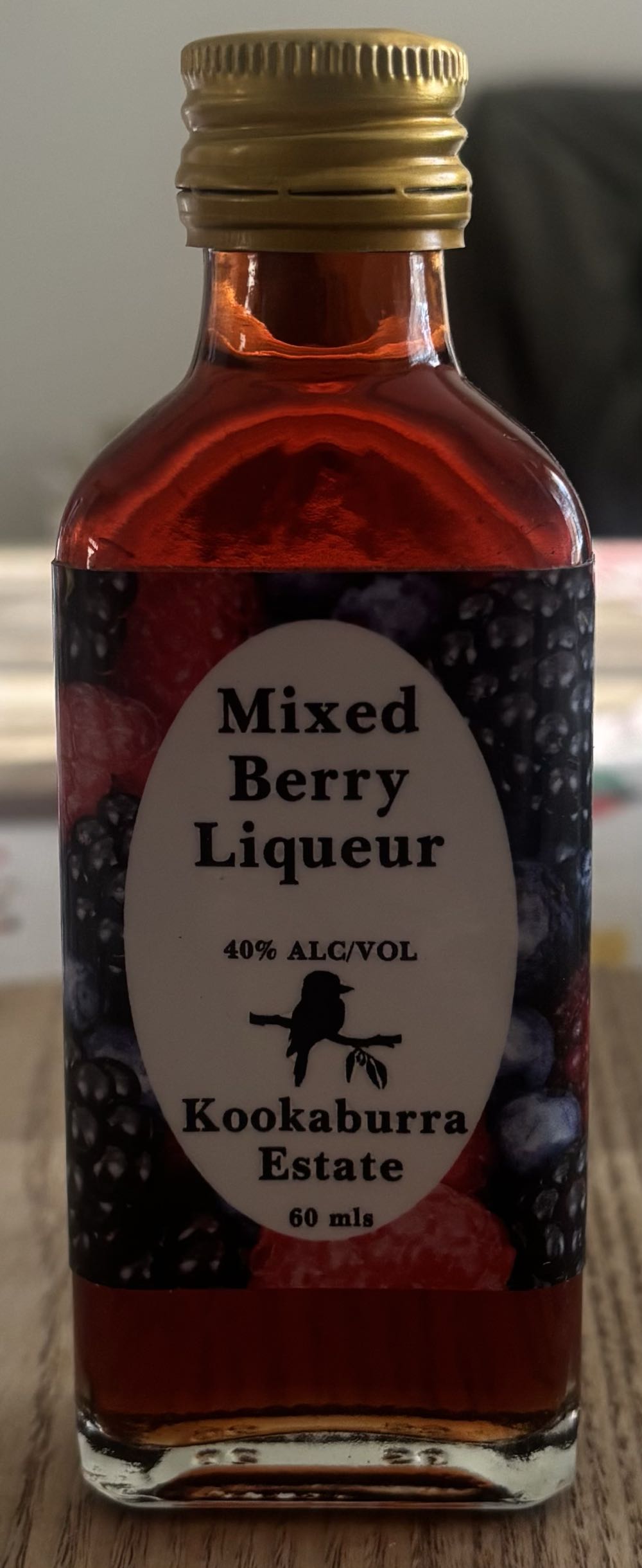 Kookaburra Estate Mixed Berry Liqueur - Kookaburra Estate (60 mL) alcohol collectible - Main Image 2