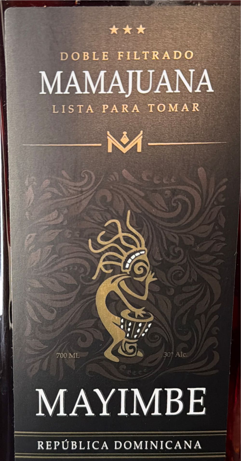 Mamajuana Mayimbe - Karibu Comerical (700 mL) alcohol collectible [Barcode 7461949167552] - Main Image 2