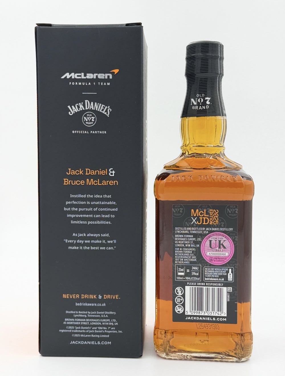 Jack Daniels McLaren 70cl  - Jack Daniels Distillery alcohol collectible - Main Image 2
