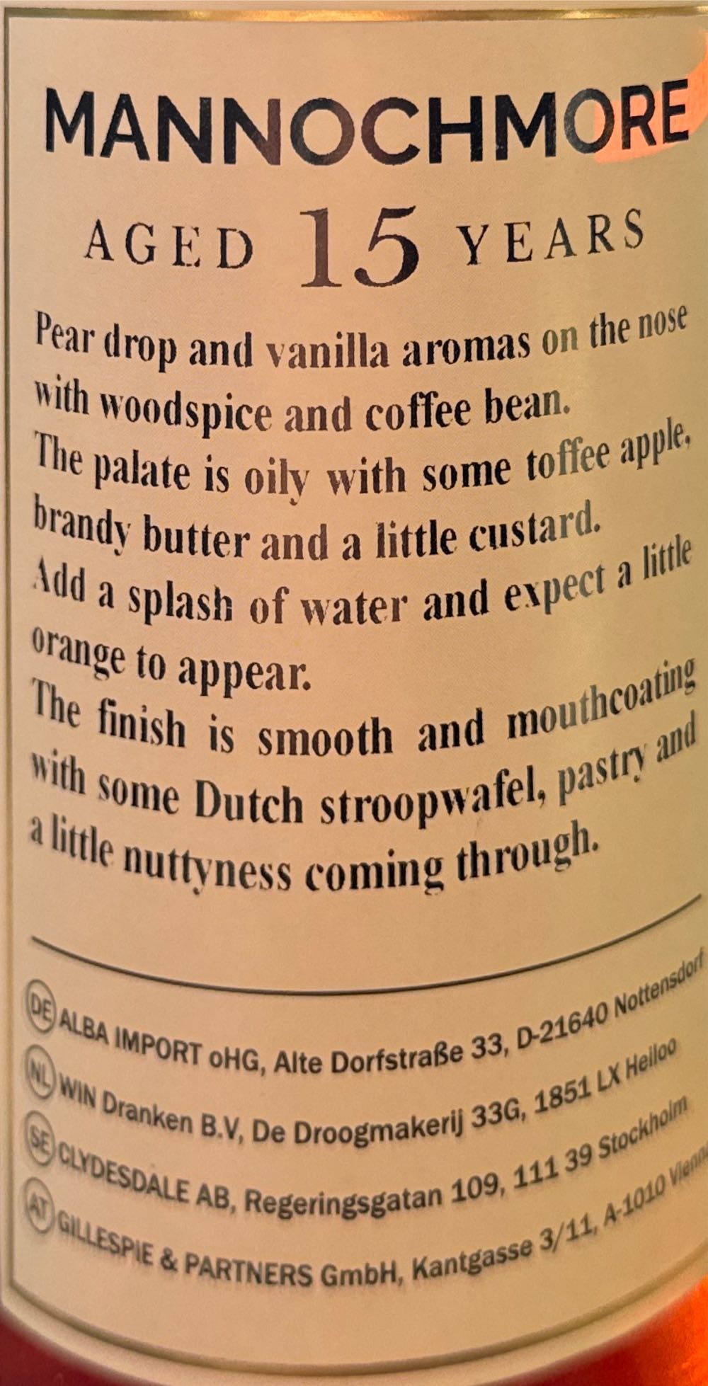 Mannochmore 15 Years - The Maltman (700 mL) alcohol collectible - Main Image 2