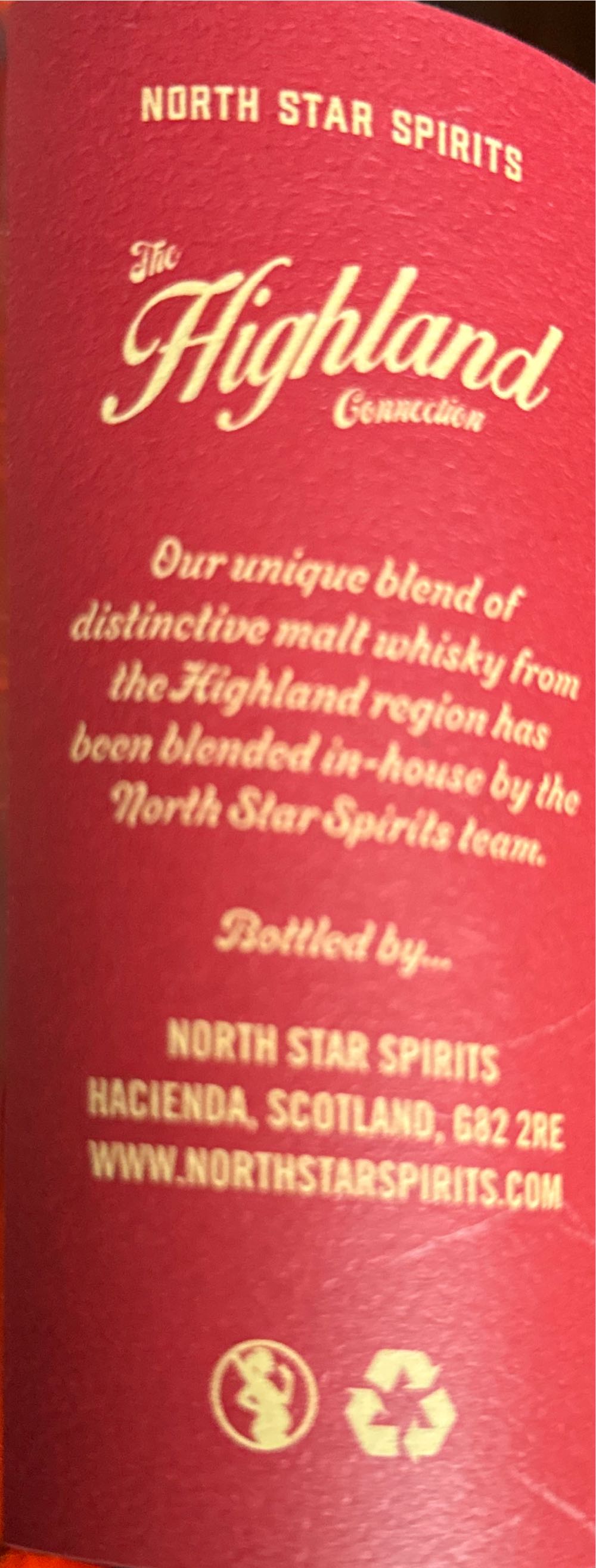 The Highland Connection - North Star Spirits (700 mL) alcohol collectible - Main Image 2