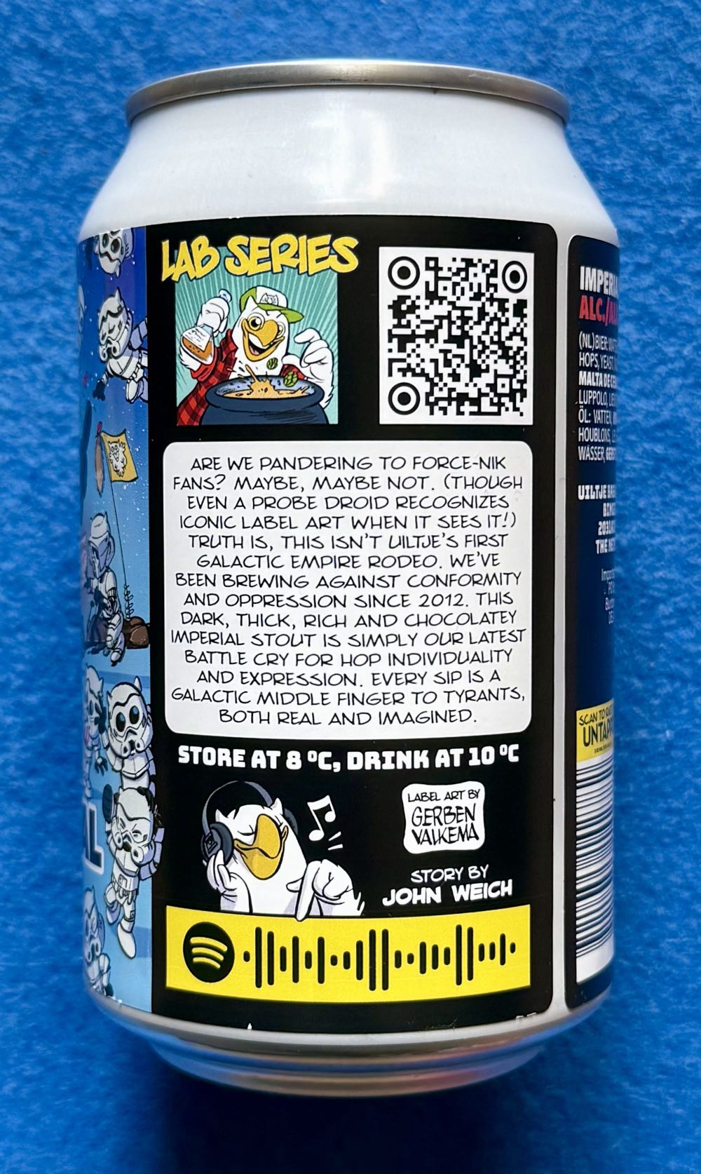 The Imperial March - Uiltje Brewing Company (330 mL) alcohol collectible [Barcode 8721055142782] - Main Image 4