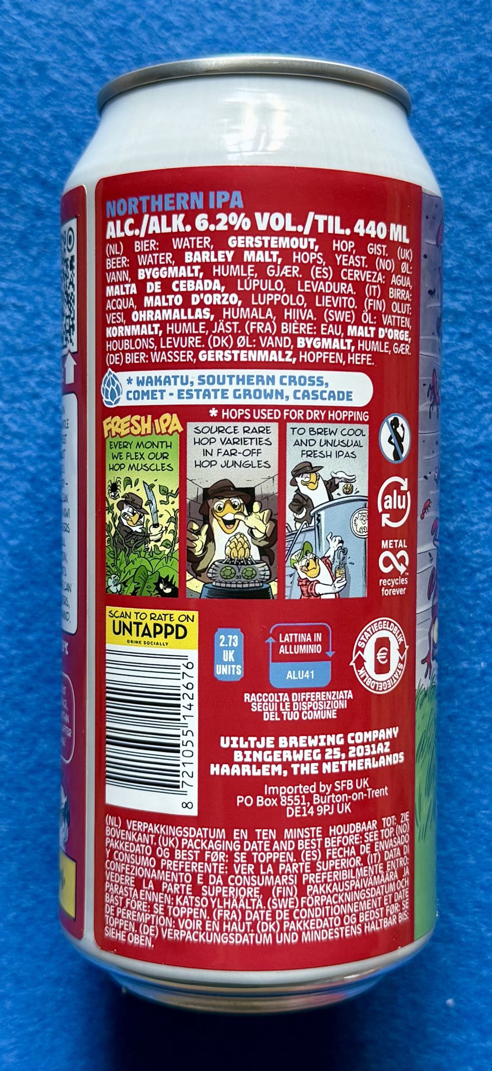 The Ants Are My Friends, They’re Blowin’ In The Wind - Uiltje Brewing Company (440 mL) alcohol collectible [Barcode 8721055142676] - Main Image 3