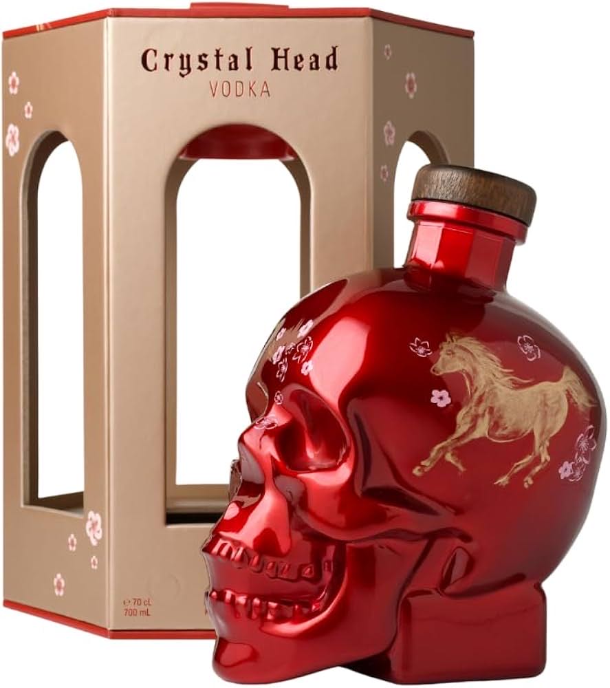 Crystal Head Vodka Lunar Year Of The Horse Edition - Globefill Inc (700 mL) alcohol collectible [Barcode 627040412763] - Main Image 3
