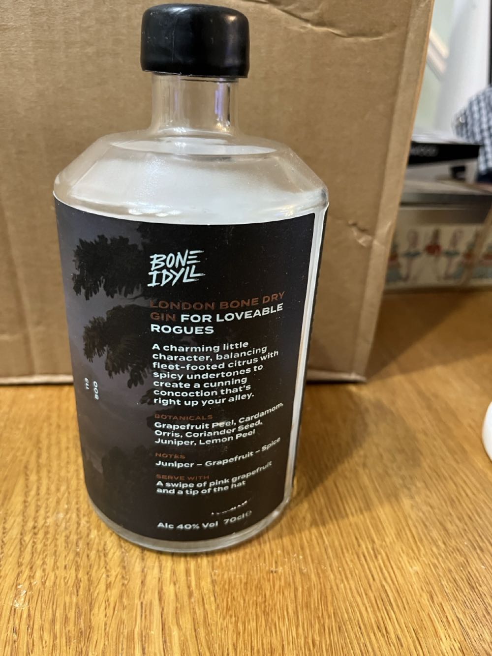 Bone Idyll London Dry Gin - Bone Idyll (700 mL) alcohol collectible [Barcode 746935355272] - Main Image 3