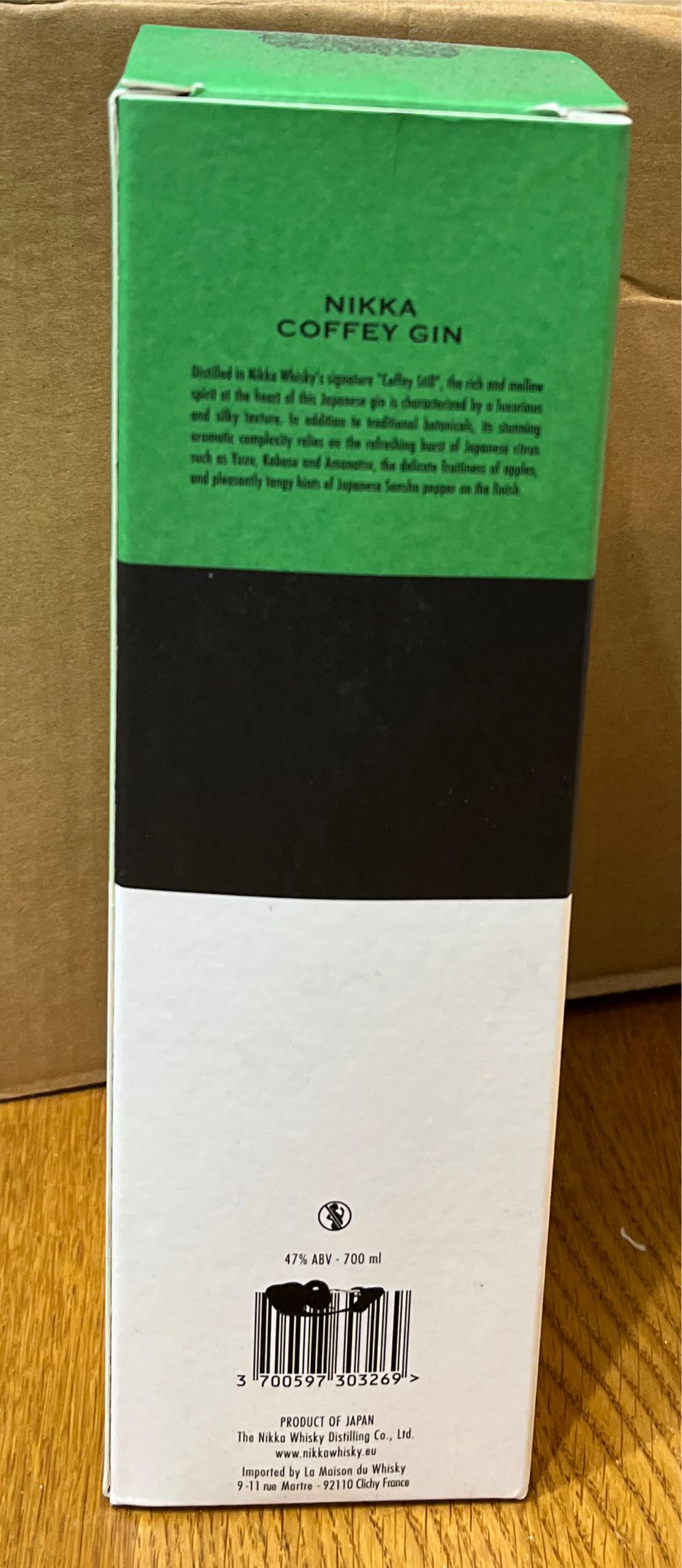 Nikka Coffey Gin Gin 70cl 47% 0.7l - Nikka Whiskey Distilling Co. (700 mL) alcohol collectible [Barcode 3700597303269] - Main Image 5